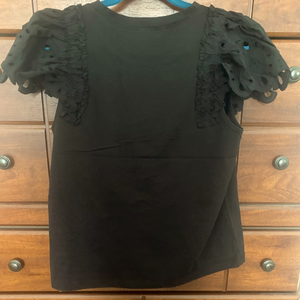 Express Ruffle Sleeve Top